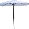 PimXL 300 cm luxe 8-ribs parasol - White