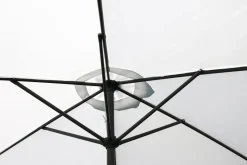 PimXL 300 cm luxe 8-ribs parasol - White
