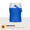 Pinnacle Platino 2 Gallon drankkoeler - Blue