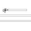 Piper PowerGrip stormstang met klapvoet staal 25 mm