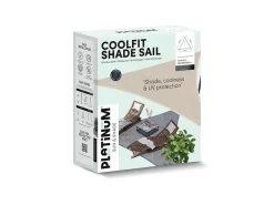 Platinum Coolfit 3,6m olive driehoek schaduwdoek