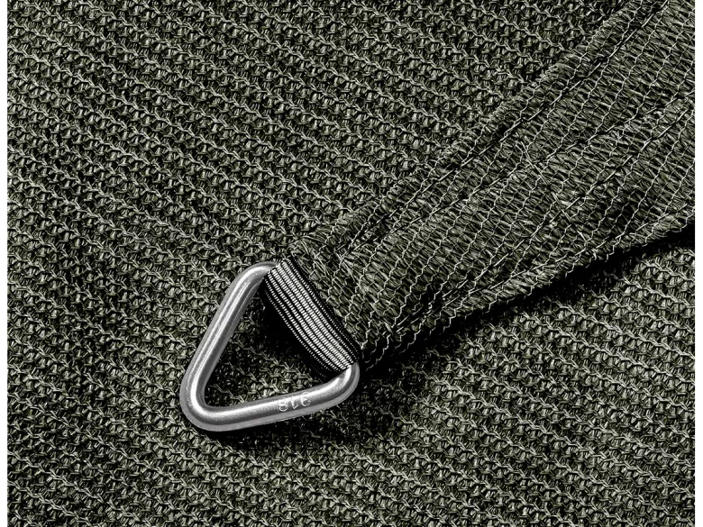 Platinum Coolfit 3,6m olive driehoek schaduwdoek