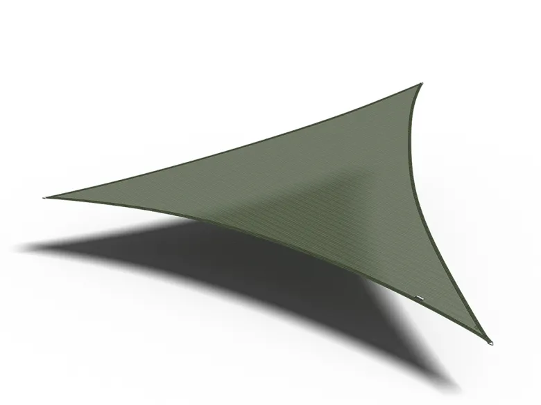 Platinum Coolfit 3,6m olive driehoek schaduwdoek