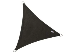 Platinum Coolfit 3,6m zwart driehoekig schaduwdoek