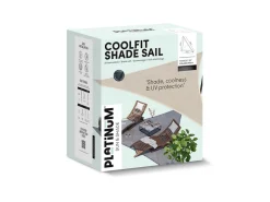 Platinum Coolfit 5,7 x 4,0 x 4,0 m 90° schaduwdoek - Greige