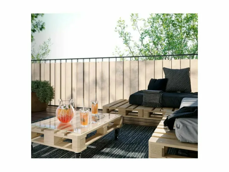 Platinum 500 x 80 cm Coolfit balkondoek - Zand