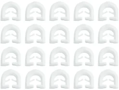 Plat model gordijnrunners - 20 stuks