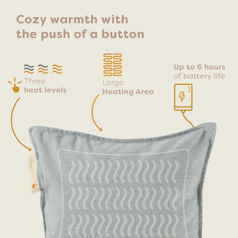 Pleafs Warmtekussen Outdoor 45x45cm - Spanich Grey