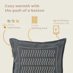 Pleafs Warmtekussen Outdoor 45x45cm - Carbon