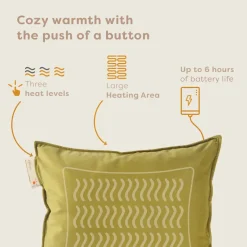 Pleafs Warmtekussen Plush 45x45cm - Barley Corn