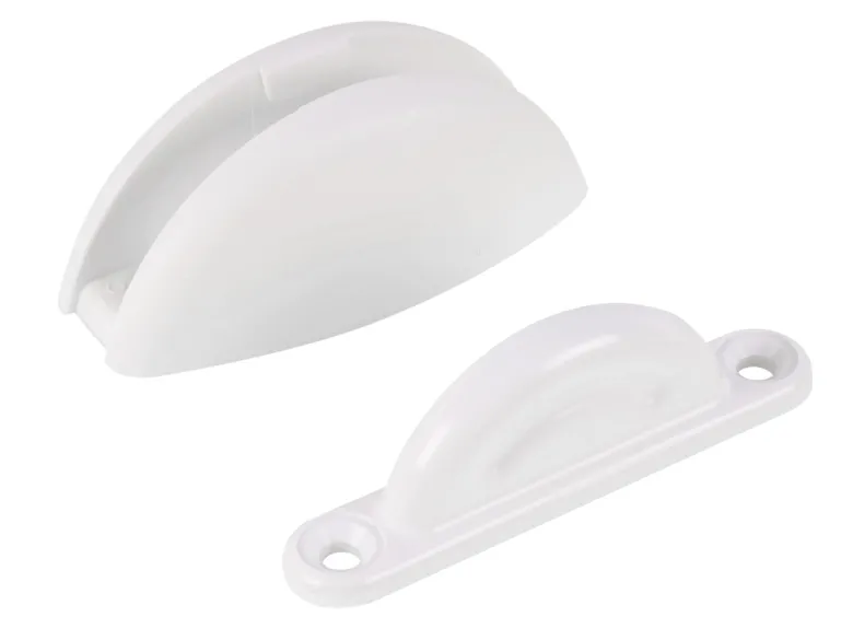 Plopp deurvanger - cremé/white