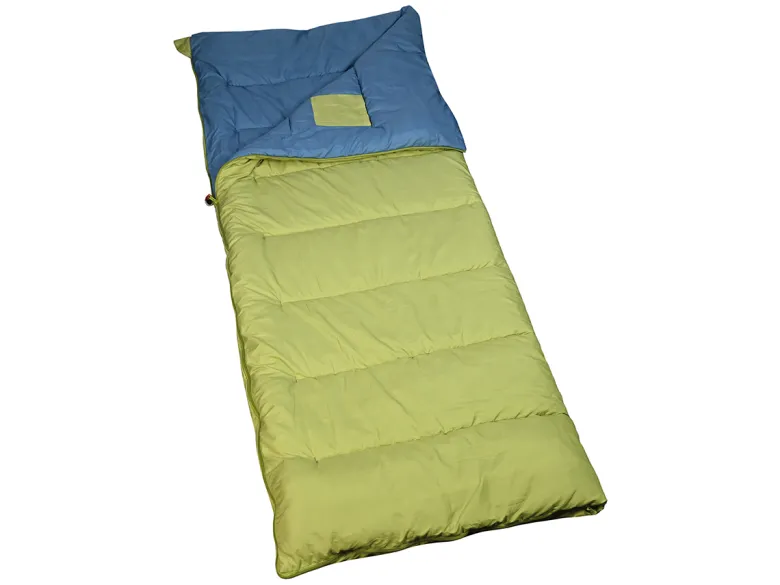 Polydaun Beachhouse Reversibel slaapzak - Lime/Blue