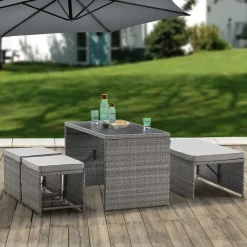 Polyrotan Jamaika 2 in 1 loungeset
