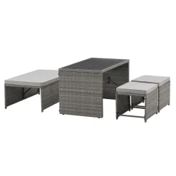 Polyrotan Jamaika 2 in 1 loungeset