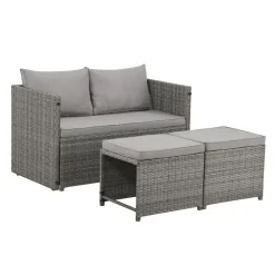 Polyrotan Jamaika 2 in 1 loungeset