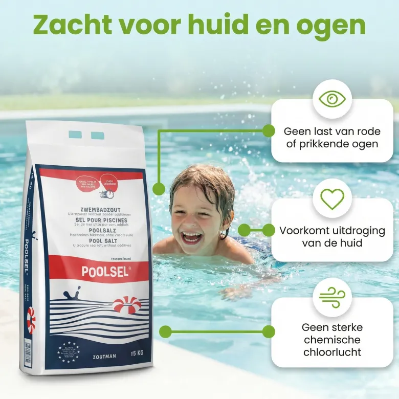 Poolsel zwembadzout - 15 kg