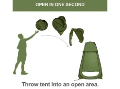 Pop-up 1-persoons douchetent - Green