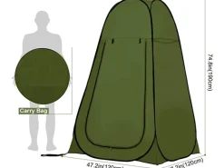 Pop-up 1-persoons douchetent - Green