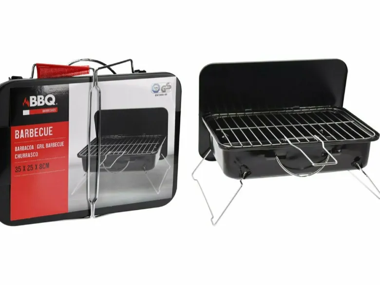 Portable tafelmodel kolenbarbecue