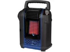 PortaHeatmaster 2000 watt gaskachel met 2 gasflessen