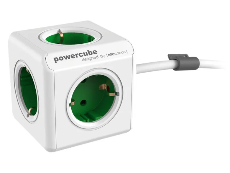 PowerCube Extended inclusief dock stekkerdoos - green