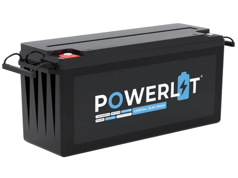 Powerlit PWL24100B 24V Bluetooth LiFePO4 accu - 100 Ah