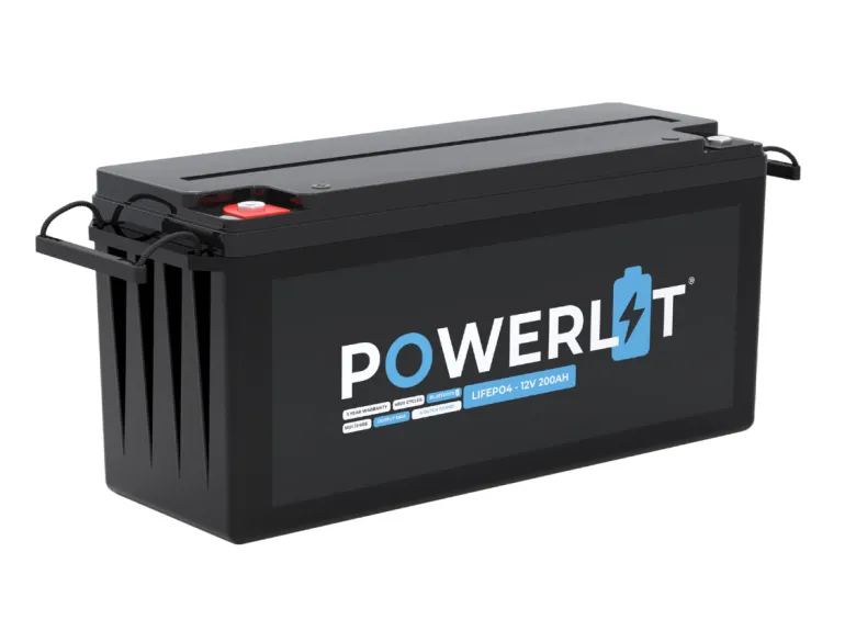 Powerlit PWL12200B 12V Bluetooth LiFePO4 accu - 200 Ah