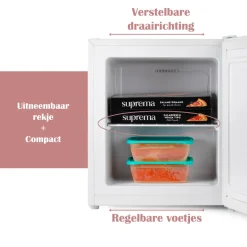 Primo PR146DV 33 liter mini vriezer - White