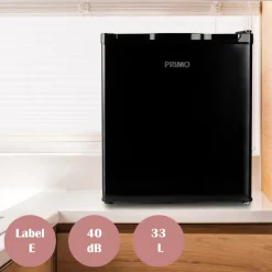 Primo PR117DV 33 liter mini vriezer - Black