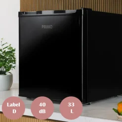 Primo PR148DV 33 liter mini vriezer - Black