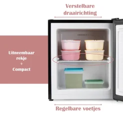 Primo PR148DV 33 liter mini vriezer - Black