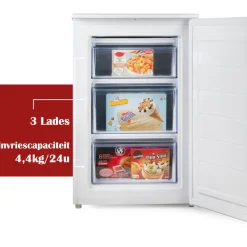 Primo PR161DV 87 liter tafelmodel vriezer - White