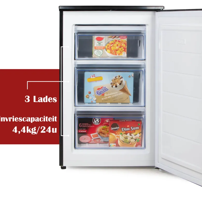 Primo PR191DV 87 liter tafelmodel vriezer - Black