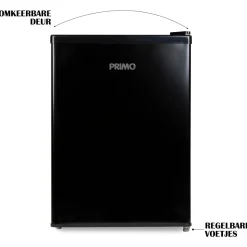 Primo PR155FR 66 liter koelkast - Black