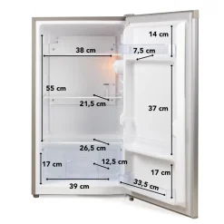 Primo PR122FR 88 liter tafelmodel koelkast - Silver