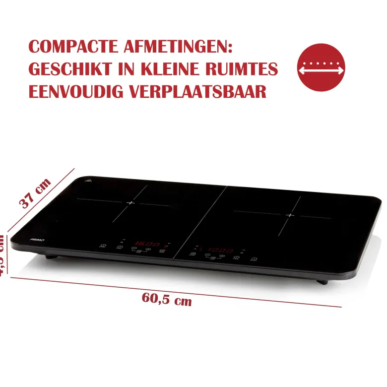 PRIMO PR301IKP dubbele inductiekookplaat