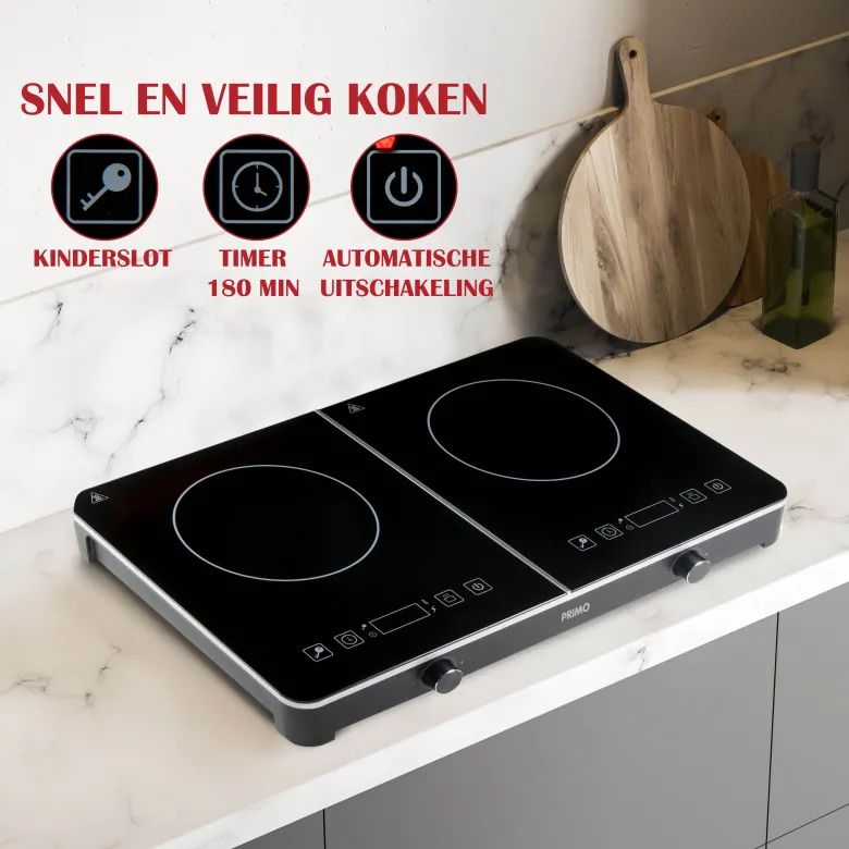 PRIMO PR303IKP dubbele inductiekookplaat