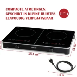 PRIMO PR303IKP dubbele inductiekookplaat