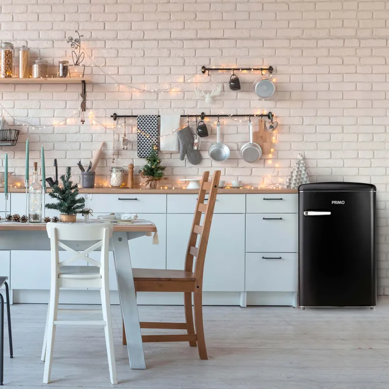 Primo PR163RKMZ 108 liter retrokoelkast - Matt Black