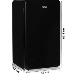 Primo PR151RKZ 93 liter retrokoelkast - Black
