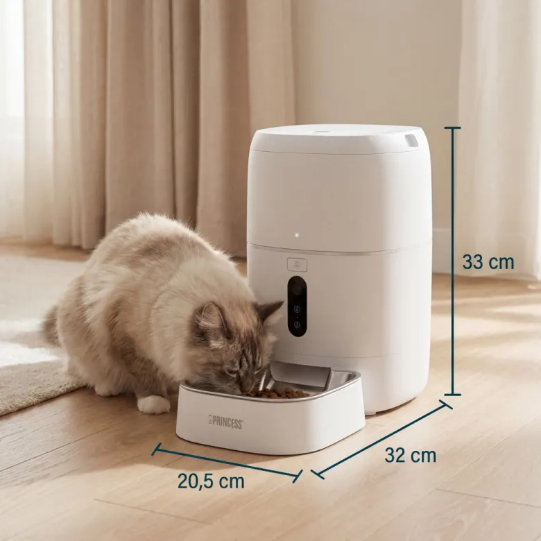 Princess automatische voerbak met camera - 6 liter