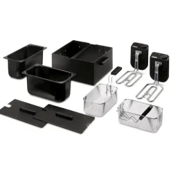 Princess 183028 dubbele frituurpan - Black