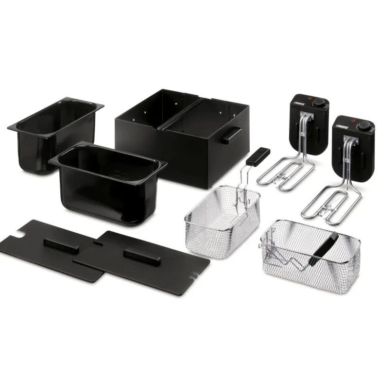 Princess 183028 dubbele frituurpan - Black