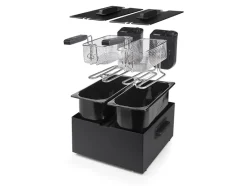 Princess 183028 dubbele frituurpan - Black