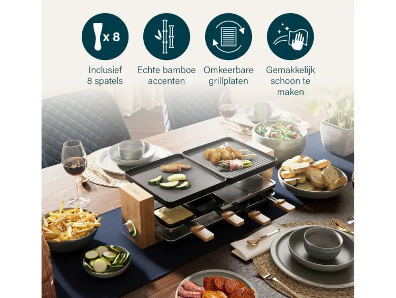 Princess 162918 Raclette - Bamboo