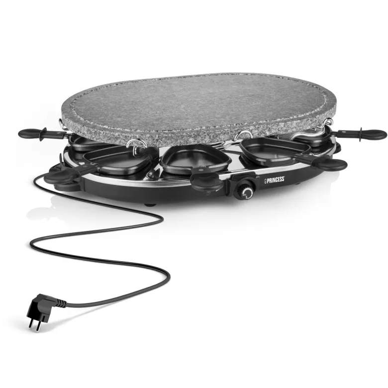 Princess 162720 Raclette 8 Oval steengrill