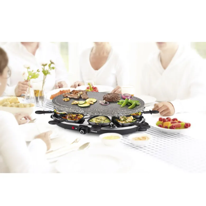 Princess 162720 Raclette 8 Oval steengrill