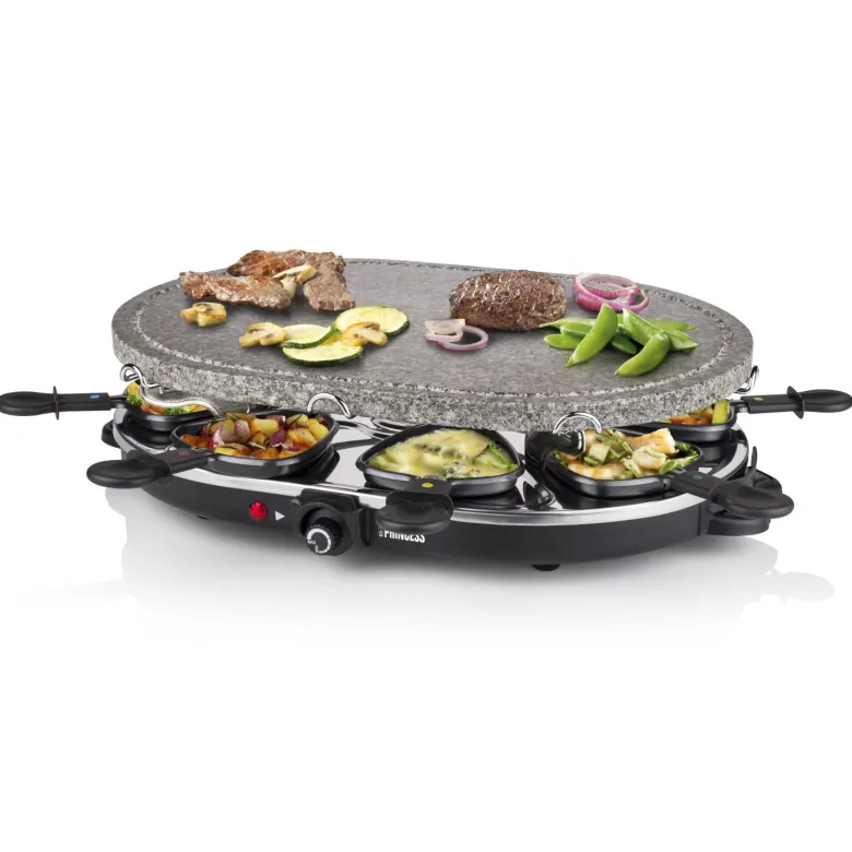 Princess 162720 Raclette 8 Oval steengrill