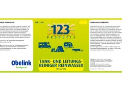 123 Products schoonwatertank- en leidingreiniger - 1 liter