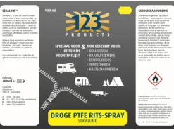 123 Products Sekalube PTFE tentrail & ritsspray